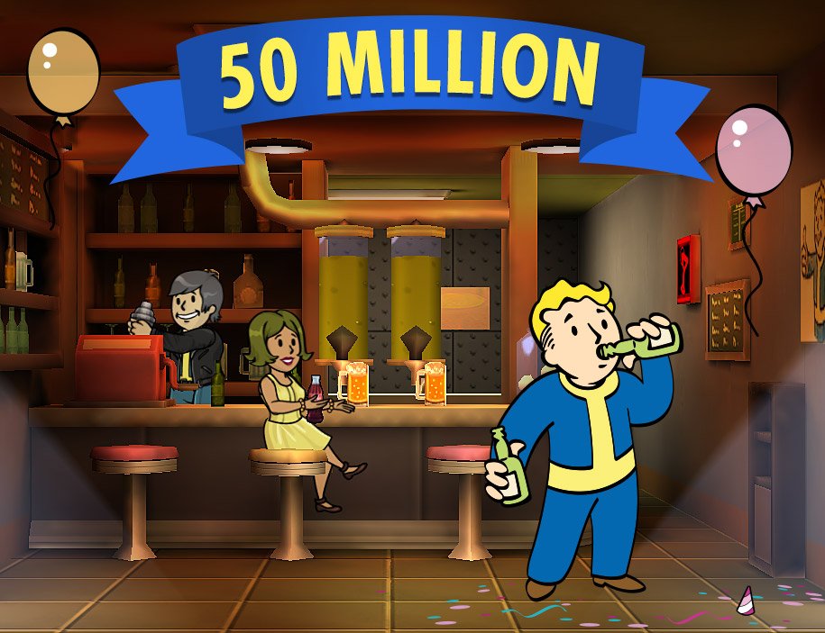Fallout Shelter 50 milhões de downloads