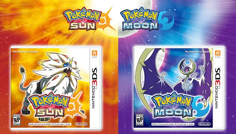 Novos Pokémons em Pokémon sun e moon