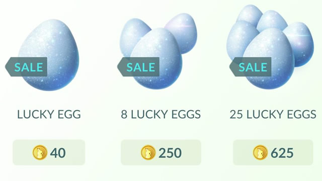Lucky Egg em promoção no Pokémon GO
