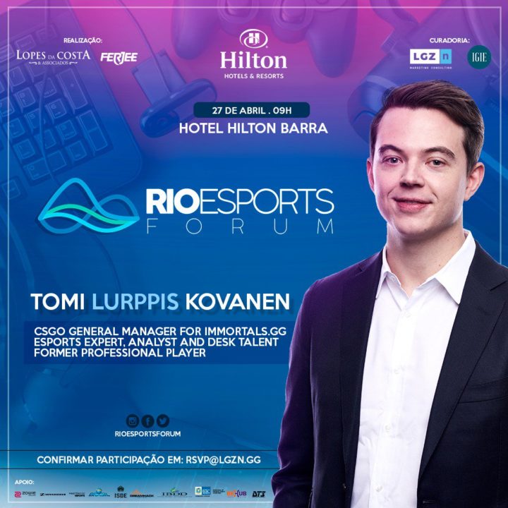 Tomi Kovanen da Immortals no Rio Esports Forum