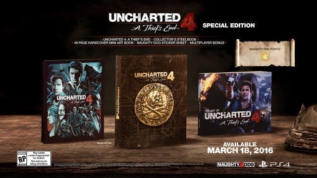 Edição especial de Uncharted 4 trás itens exclusivos
