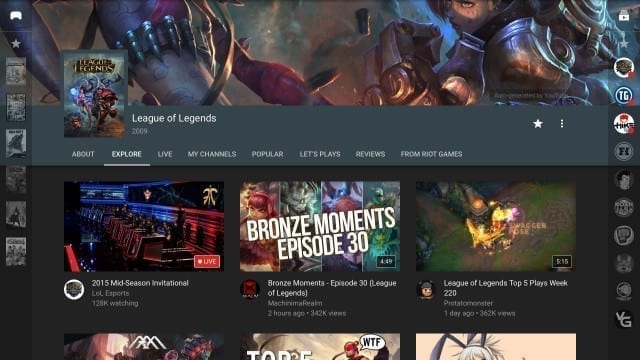 YouTube Gaming terá páginas dedicadas a cada jogo