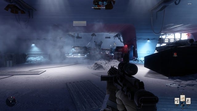 Os ambientes internos em Star Wars Battlefront também impressionam