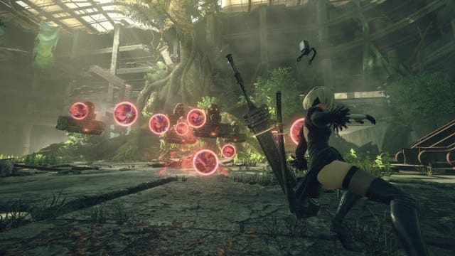 Uma das primeiras imagens de Nier: Automata