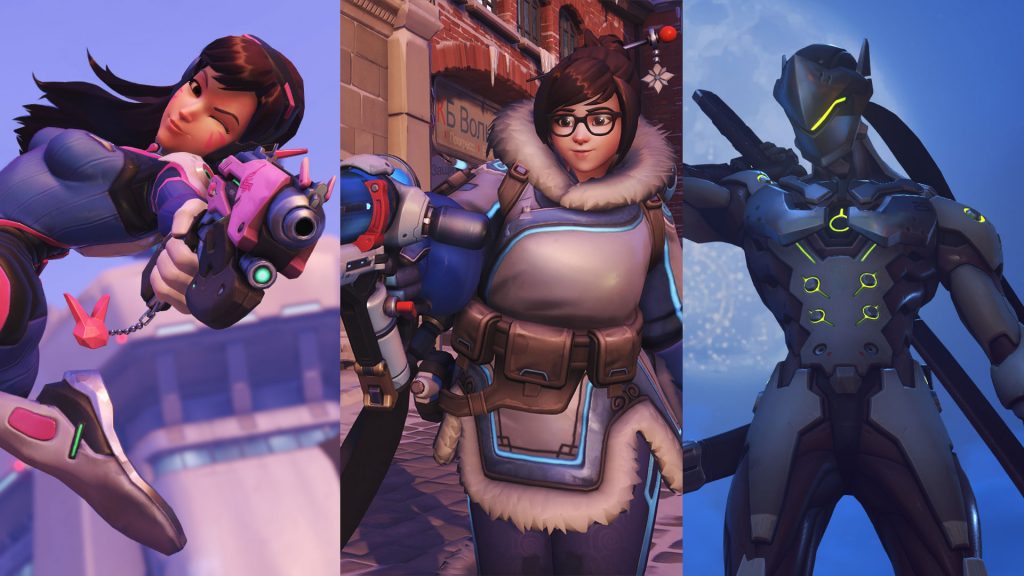 D.VA, Mei e Genji são os mais novos heróis de Overwatch.