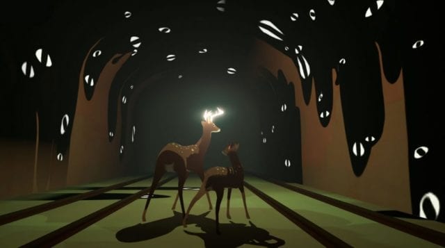 Jogo de aventura Way to the Woods - os personagens principais