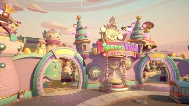 Um dos novos mapas de Plants vs. Zombies Garden Warfare 2