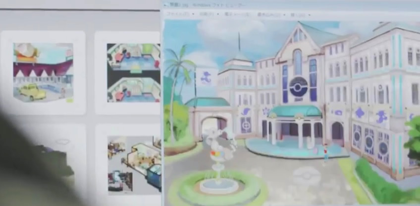cenas de arte do pokemon sun e pokemon moon