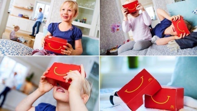 Propaganda do óculos do McDonald's