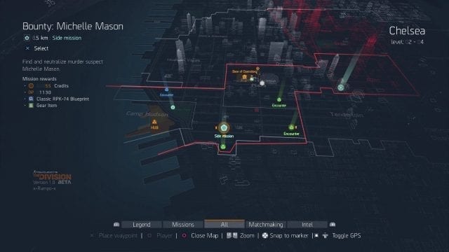 Visão geral das missões de The Division