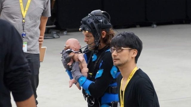 Reedus e Kojima na captura de imagens do jogo