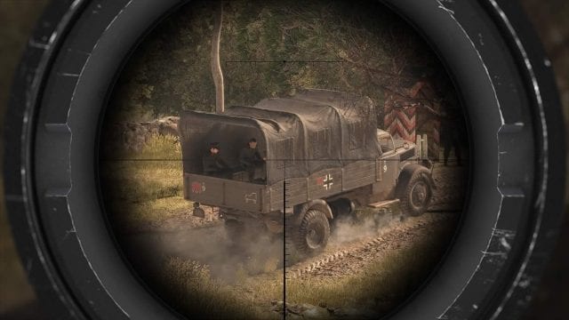 Sniper Elite 4 Mira no comboio