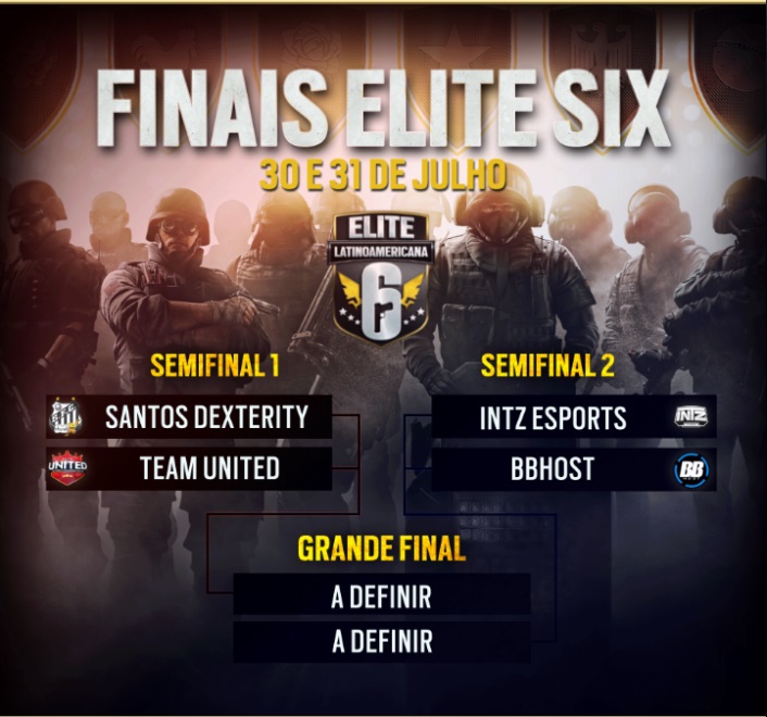Tabela da final da Elite Six 2016 de Rainbow Six Siege