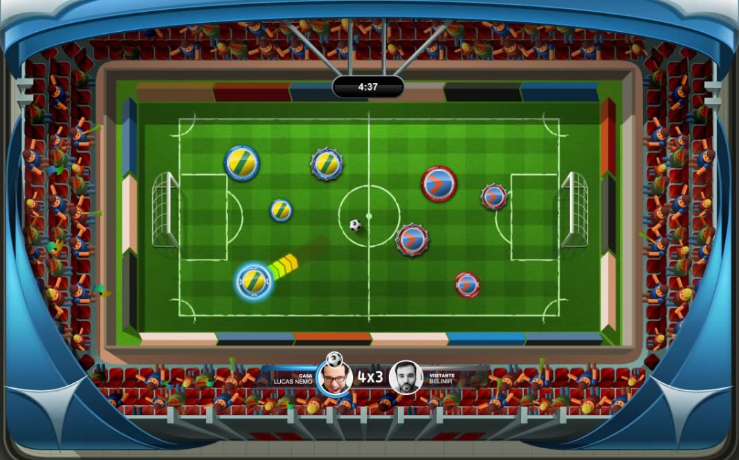 partida de Super Button Soccer