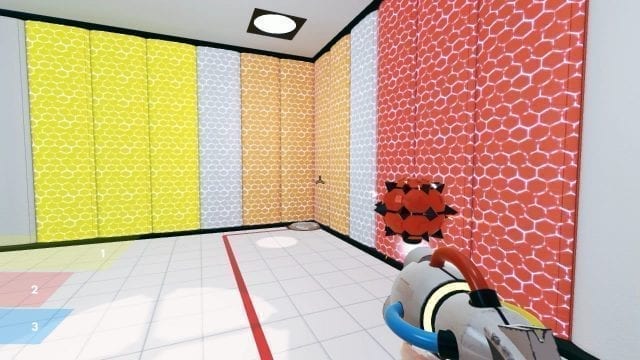 Mistura de cores no jogo ChromaGun