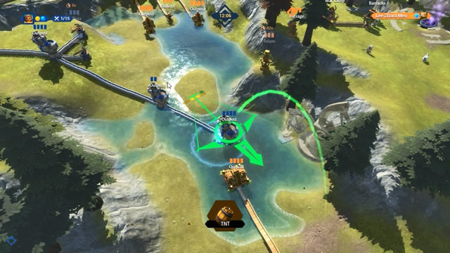 A mira do jogo Siegecraft Commander