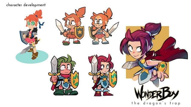 Wonder Boy remake nova personagem