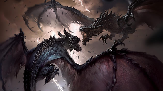 Os dragões de Skyrim