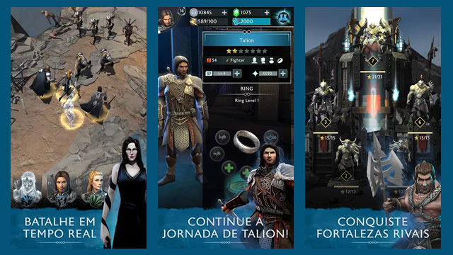 Middle-earth Shadow of War mobile imagens da gameplay