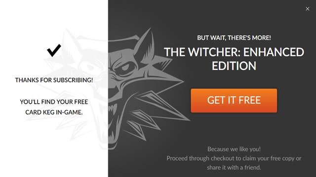 The Witcher Enhanced Edition gratis