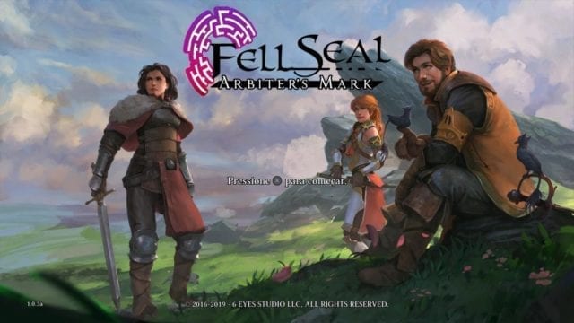 Trio de personagens de Fell Seal