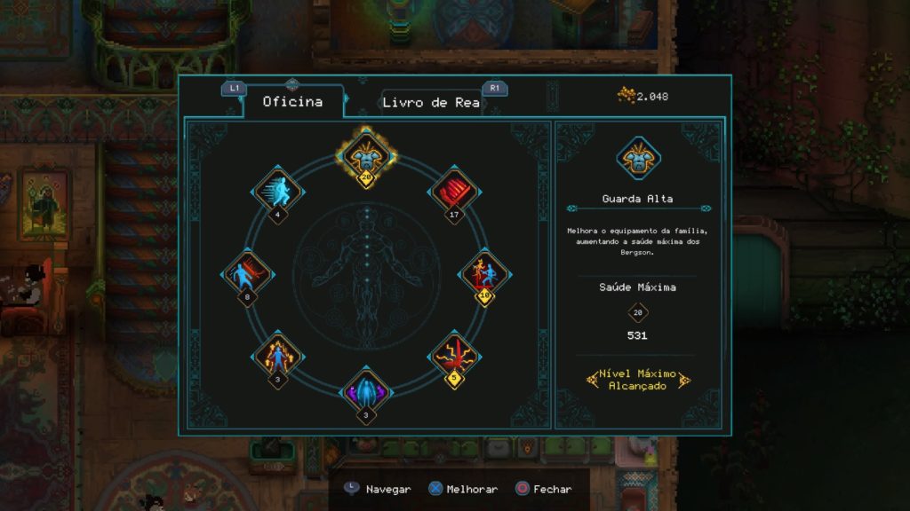 Oficina e Livro de Rea em Children of Morta