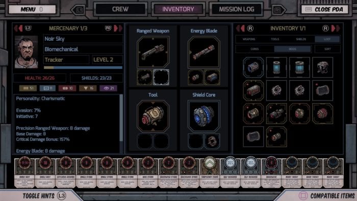 Deep Sky Derelitcs Inventário
