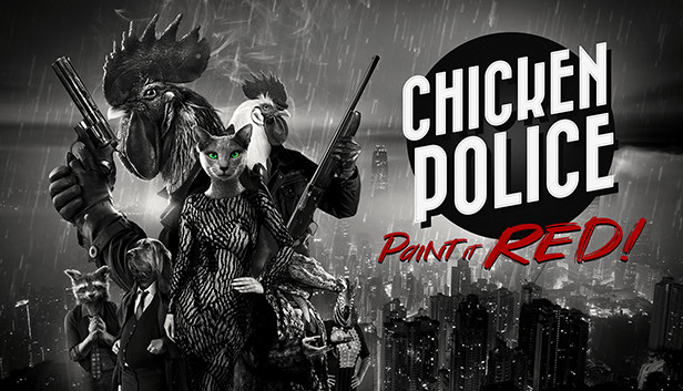 Chicken Police - Paint it RED! Arte oficial de divulgação