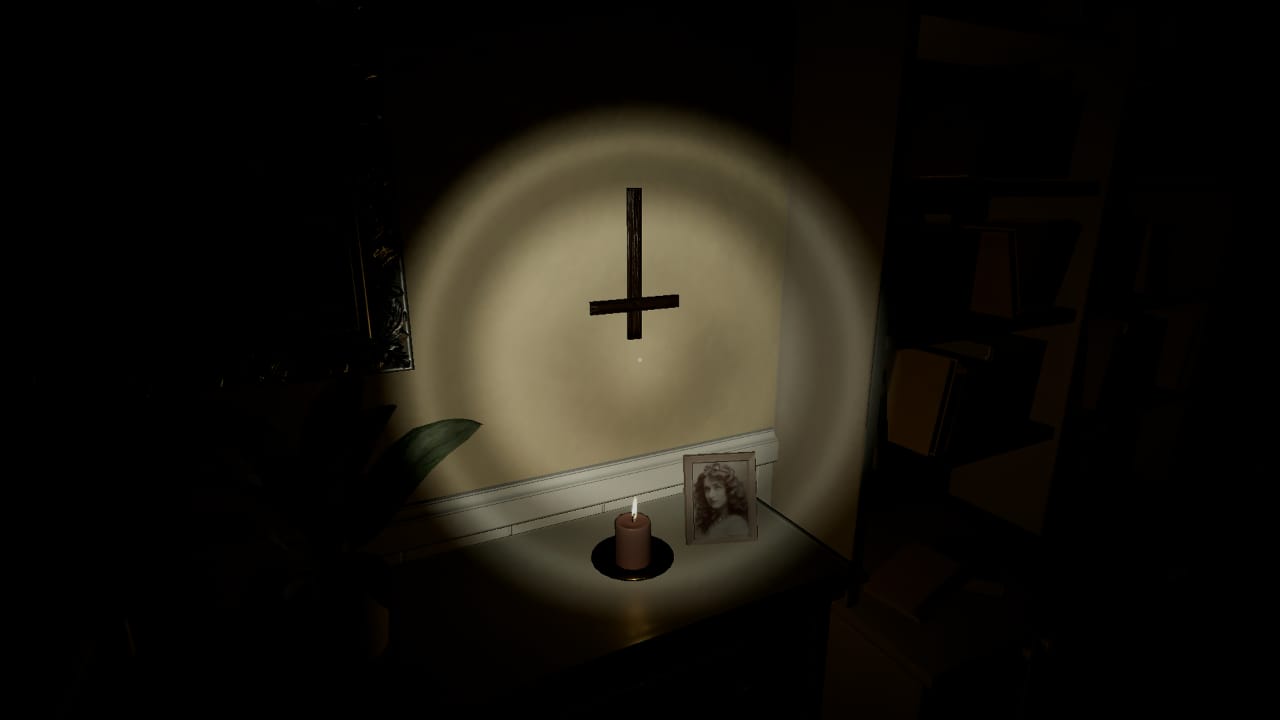 Evil Inside possui um quebra-cabeça fácil de ser resolvido logo após a cruz ficar invertida.