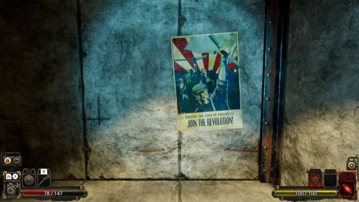 poster de propaganda ideológica em Vaporum: Lockdown