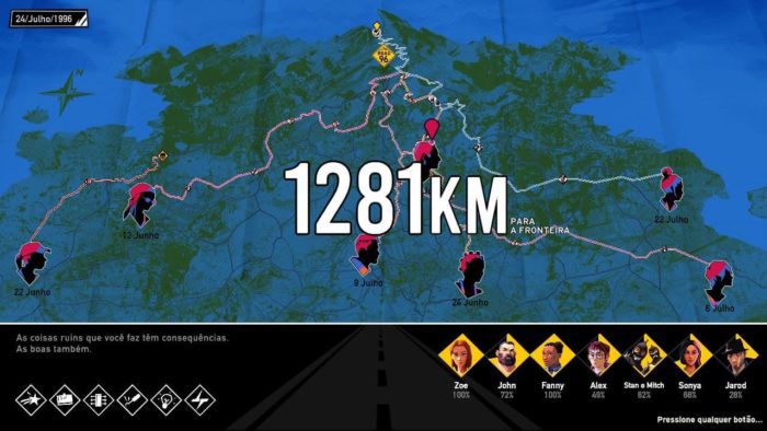 Mapa de Petria com vários caminhos