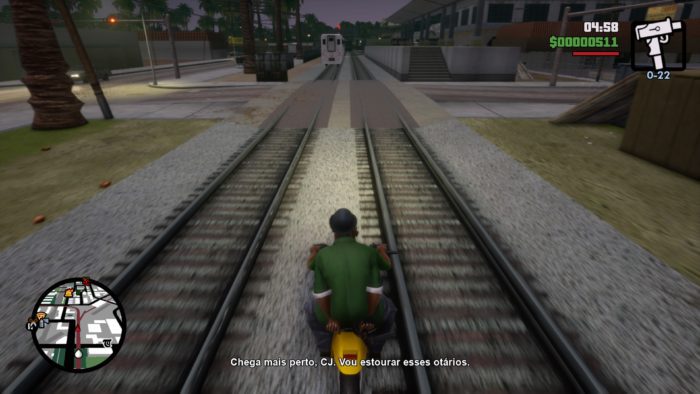 GTA Trilogy Definitive Edition San Andreas Follow the train