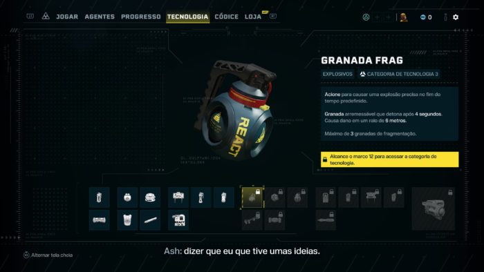 Equipamentos táticos em Rainbow Six Extraction