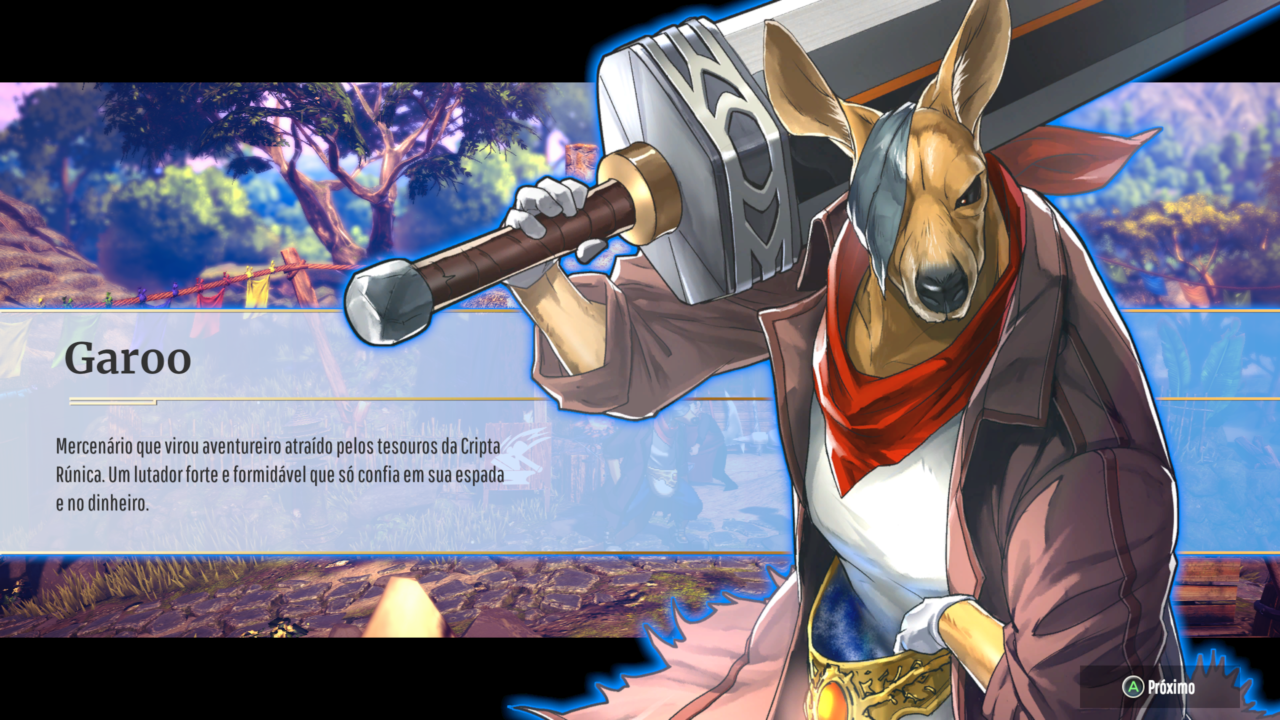 Garoo um dos personagens controláveis