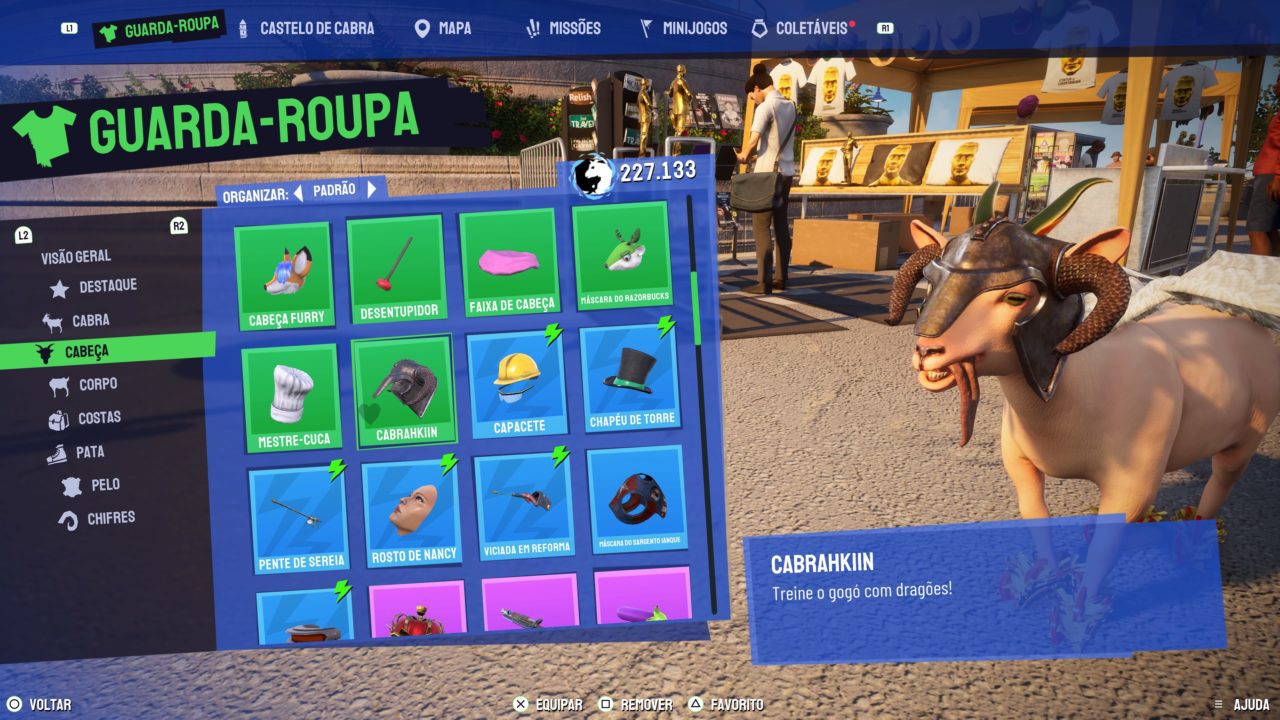 Customização em Goat Simulator 3
