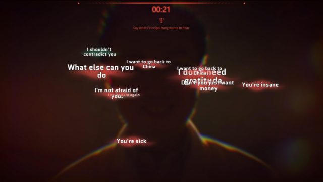 No jogo, o tratamento de eletrochoque é um mini game point and click onde a submissão ao médico é a chave