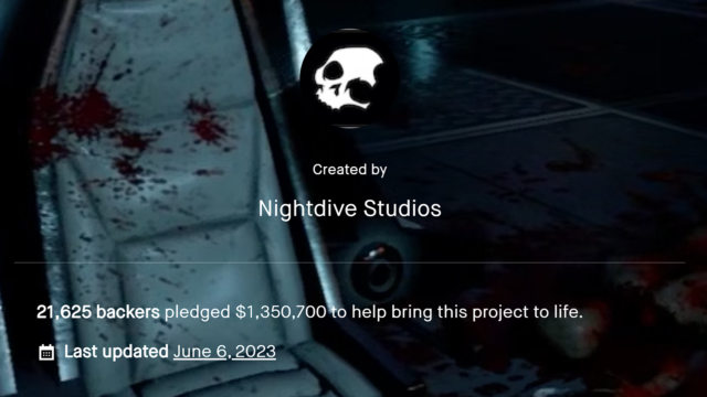 21625 pessoas apoiaram o financiamento de System Shock via Kickstarter
