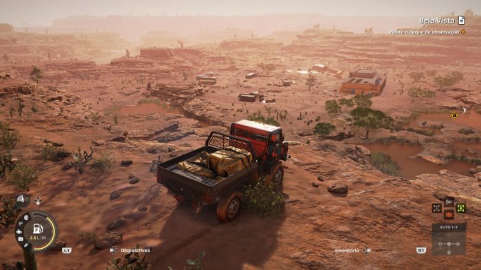 Vista do alto de um morro em Expeditions A Mudrunner Game
