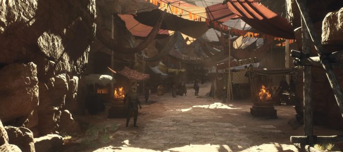 Battahl, a cidade dos Leoterians em Dragon's Dogma 2.