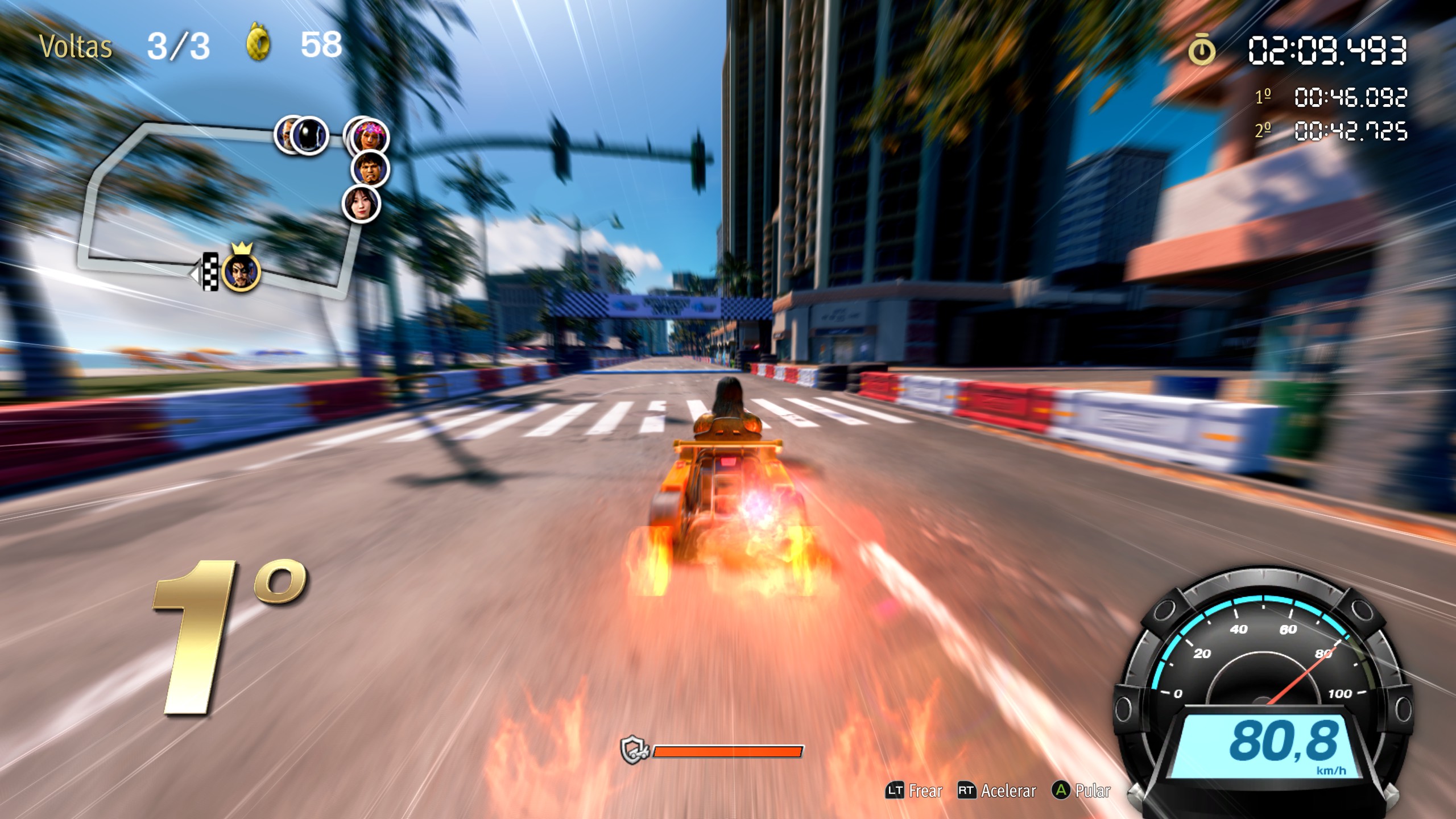 Ótimas corridas de Kart